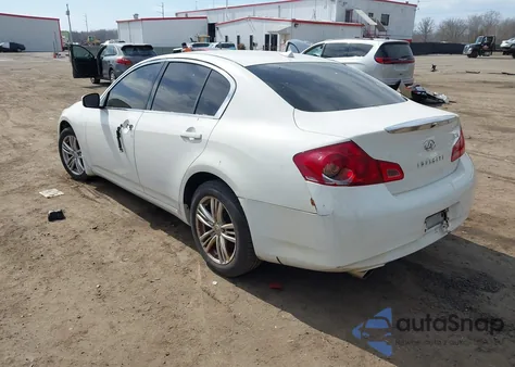 2011 Infiniti G25X z USA, uszkodzony, nr VIN JN1DV6AR3BM450985